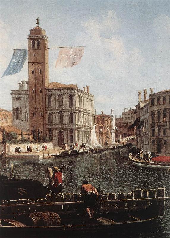 MARIESCHI, Michele The Grand Canal with the Fishmarket (detail) sgh oil painting image